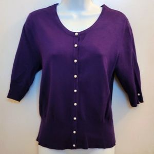 Purple Cardigan
